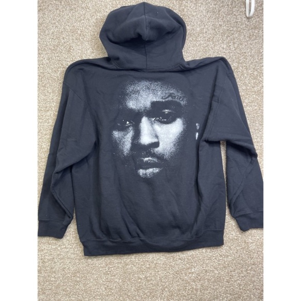 Pop Smoke Hoodie Mens XL Hip Hop Sweatshirt‎ Jacket Black